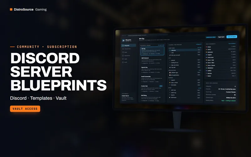 Discord Server Blueprints — blueprint picker preview