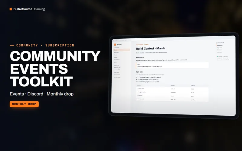 Community Events Toolkit — Event handbook preview