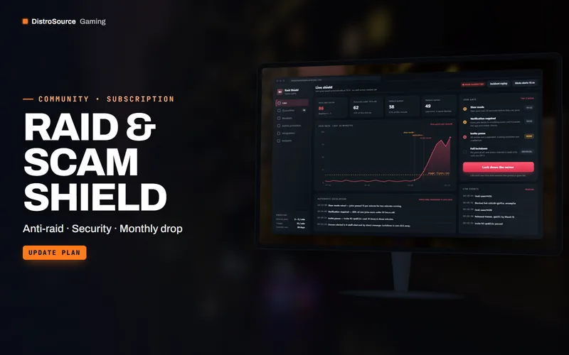 Raid & Scam Shield — live raid monitor preview