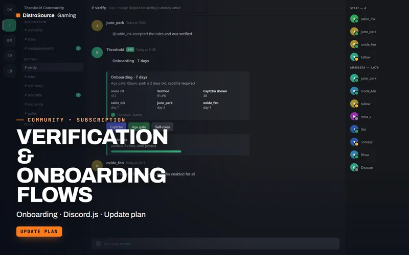 Verification & Onboarding Flows — Verify panel preview