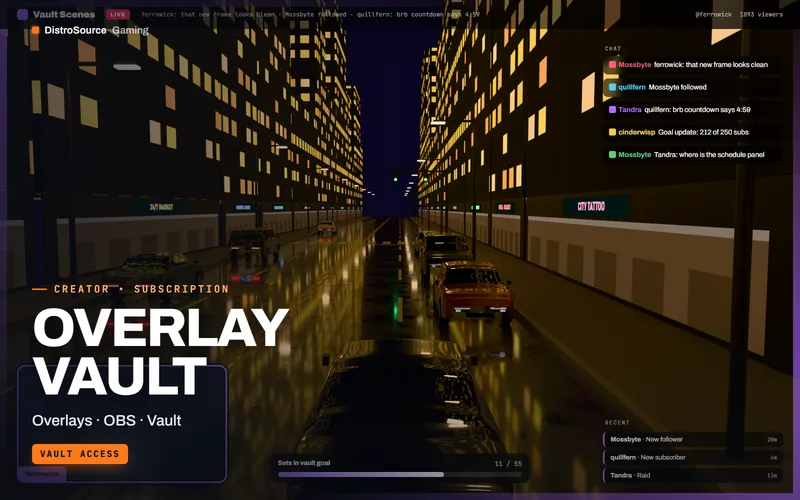 Overlay Vault — In-game scene preview