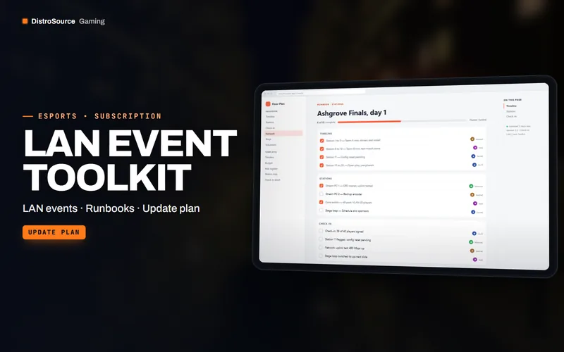 LAN Event Toolkit — Event day checklist preview