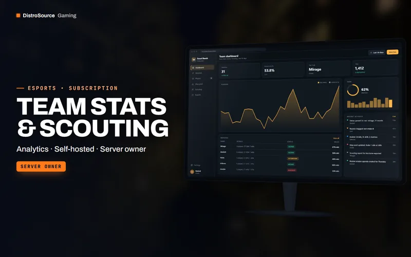 Team Stats & Scouting — Team dashboard preview