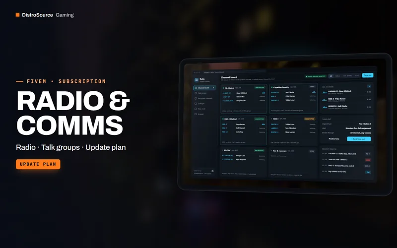 Radio & Comms — dispatcher board preview
