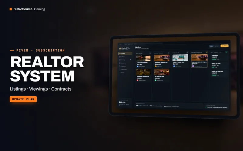 Realtor System — agency dashboard preview