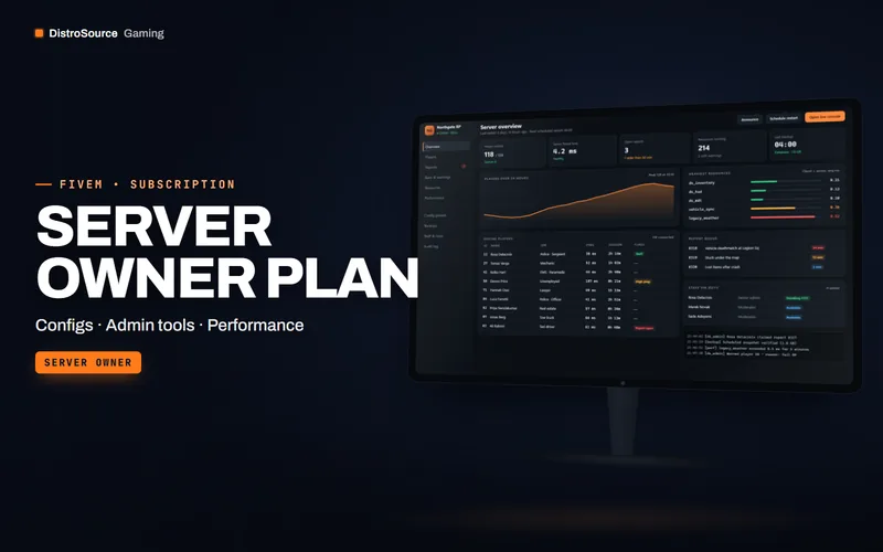 Server Owner Plan — dashboard preview