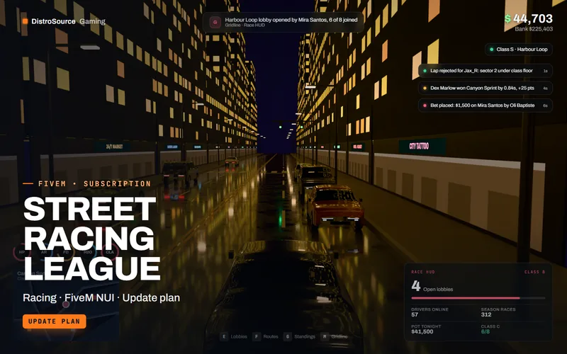 Street Racing League — Race HUD preview