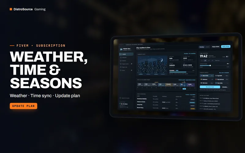 Weather, Time & Seasons — weather control preview