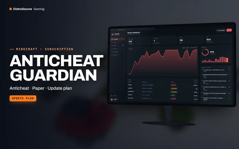 Anticheat Guardian — Review dashboard preview
