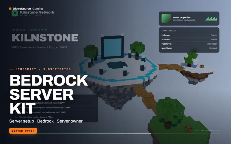 Bedrock Server Kit — Loading screen preview