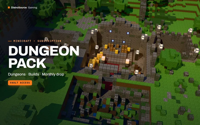 Dungeon Pack — dungeon hall preview