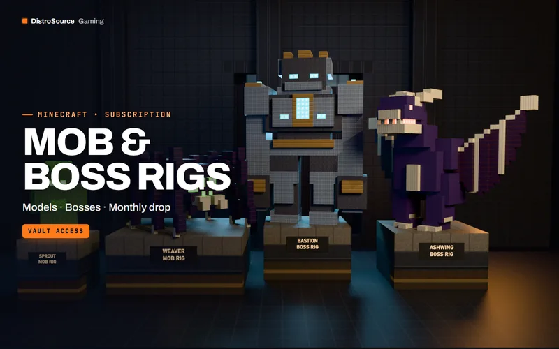 Mob & Boss Rigs — boss arena preview