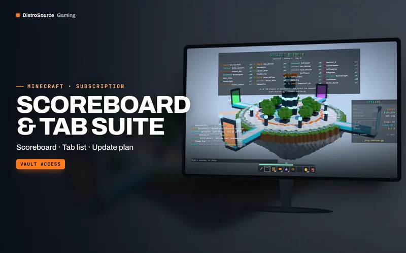 Scoreboard & Tab Suite — scoreboard in game preview
