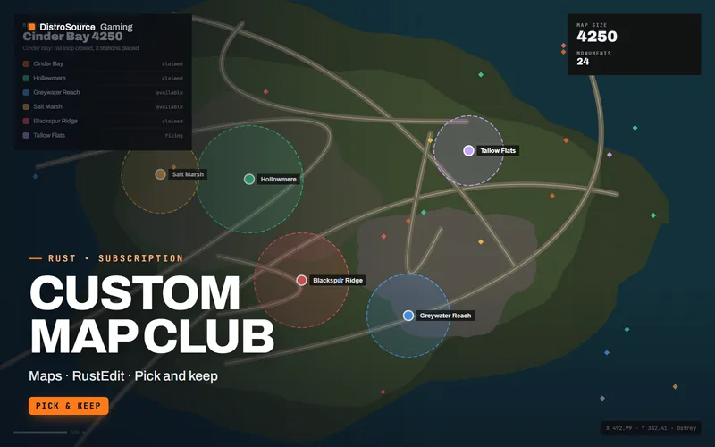 Custom Map Club — Map overview preview
